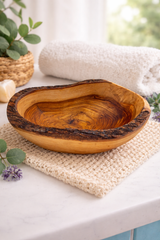 Seifenschale aus Olivenholz